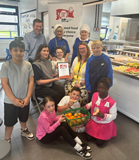 Food for Life Scotland bronze award 2025 at King's Oak Primary